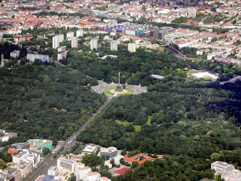 A picture of the Tiergarten in Berlin